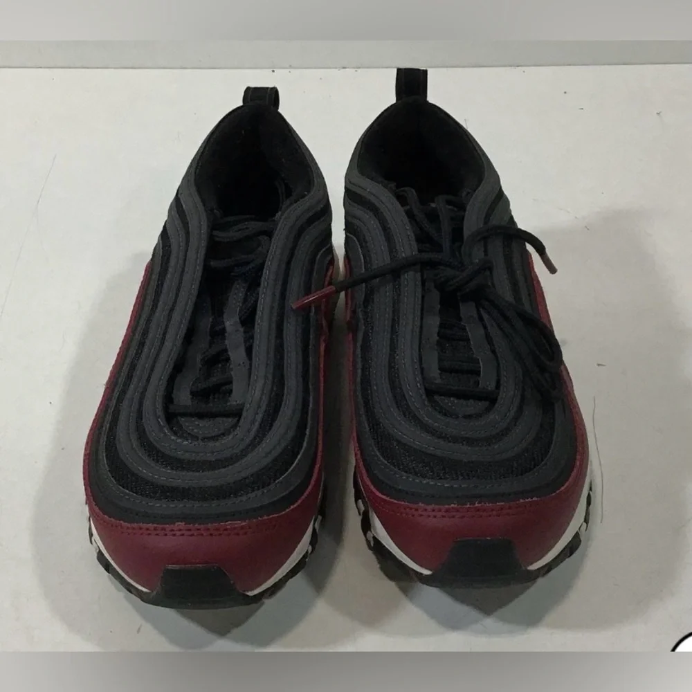 Nike Air Max 97 Black and Burgundy Sneakers